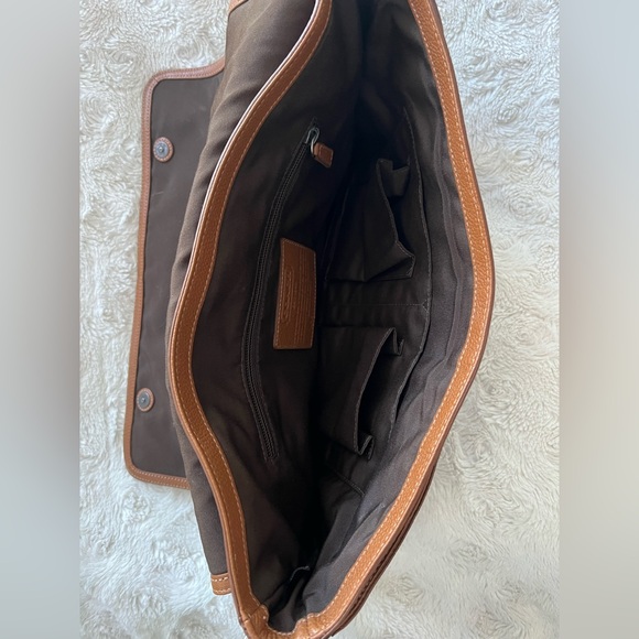 Coach Camden Brown Leather Unisex Messenger Handbag F70423 - Picture 3 of 5